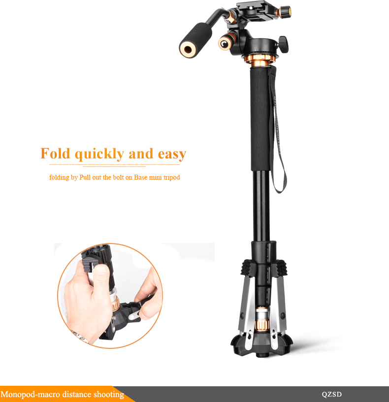 QZSD Q168 162cm 8kg Mini Tripod Baza - 5